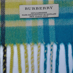 Cashmere Plaid Print Vintage Pre-Loved Scarf