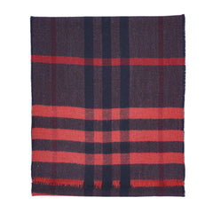 Wool Plaid Print Vintage Pre-Loved Scarf
