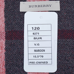 Wool Plaid Print Vintage Pre-Loved Scarf