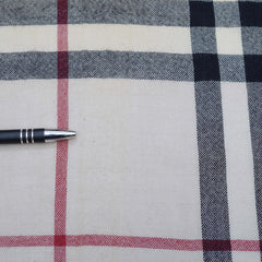 Wool/Cashmere Plaid Print Vintage Pre-Loved Scarf