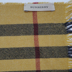 Wool/Cashmere Plaid Print Vintage Pre-Loved Scarf