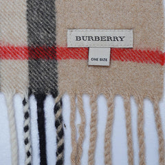 Cashmere Plaid Print Vintage Pre-Loved Scarf