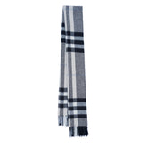 Merino/Cashmere Plaid Print Vintage Pre-Loved Scarf