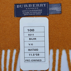 Cashmere Plain Print Vintage Pre-Loved Scarf