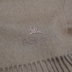 Cashmere Plain Print Vintage Pre-Loved Scarf
