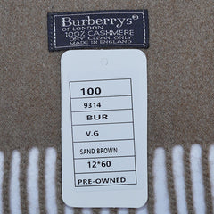 Cashmere Plain Print Vintage Pre-Loved Scarf