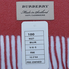 Cashmere Plain Print Vintage Pre-Loved Scarf