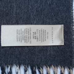 Cashmere Large Check Vintage Pre-Loved Scarf