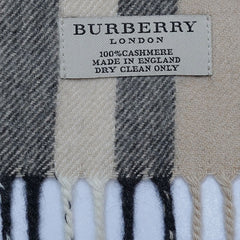 Cashmere Large Check Vintage Pre-Loved Scarf