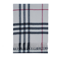 Cashmere Large Check Vintage Pre-Loved Scarf
