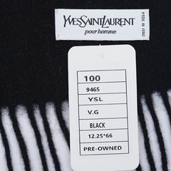 YSL Wool Plain Vintage Pre-Loved Scarf