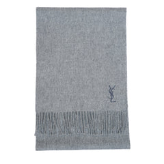 YSL Wool Plain Vintage Pre-Loved Scarf