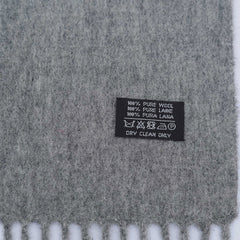 YSL Wool Plain Vintage Pre-Loved Scarf