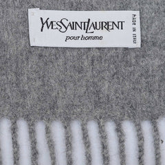 YSL Wool Plain Vintage Pre-Loved Scarf