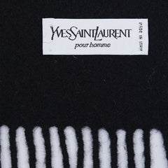 YSL Wool Plain Vintage Pre-Loved Scarf