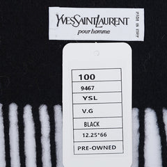 YSL Wool Plain Vintage Pre-Loved Scarf