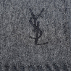YSL Wool Plain Vintage Pre-Loved Scarf
