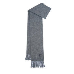 YSL Wool Plain Vintage Pre-Loved Scarf
