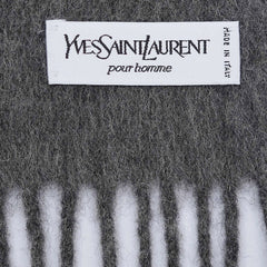 YSL Wool Plain Vintage Pre-Loved Scarf