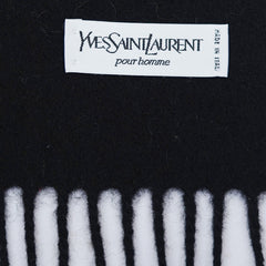 YSL Wool Plain Vintage Pre-Loved Scarf