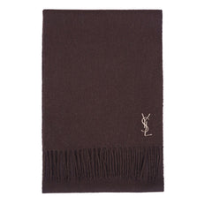 YSL Wool Plain Vintage Pre-Loved Scarf