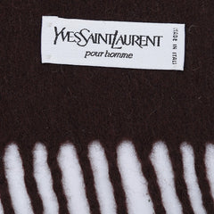 YSL Wool Plain Vintage Pre-Loved Scarf