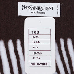 YSL Wool Plain Vintage Pre-Loved Scarf