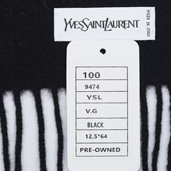 YSL Wool Plain Vintage Pre-Loved Scarf