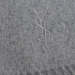 YSL Merino Wool Plain Vintage Pre-Loved Scarf