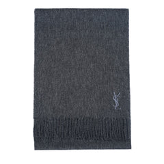 YSL Wool Plain Vintage Pre-Loved Scarf