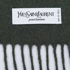 YSL Wool Plain Vintage Pre-Loved Scarf