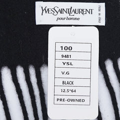 YSL Wool Plain Vintage Pre-Loved Scarf