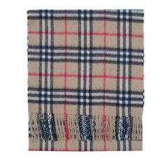 Cashmere Plaid Print Vintage Pre-Loved Scarf