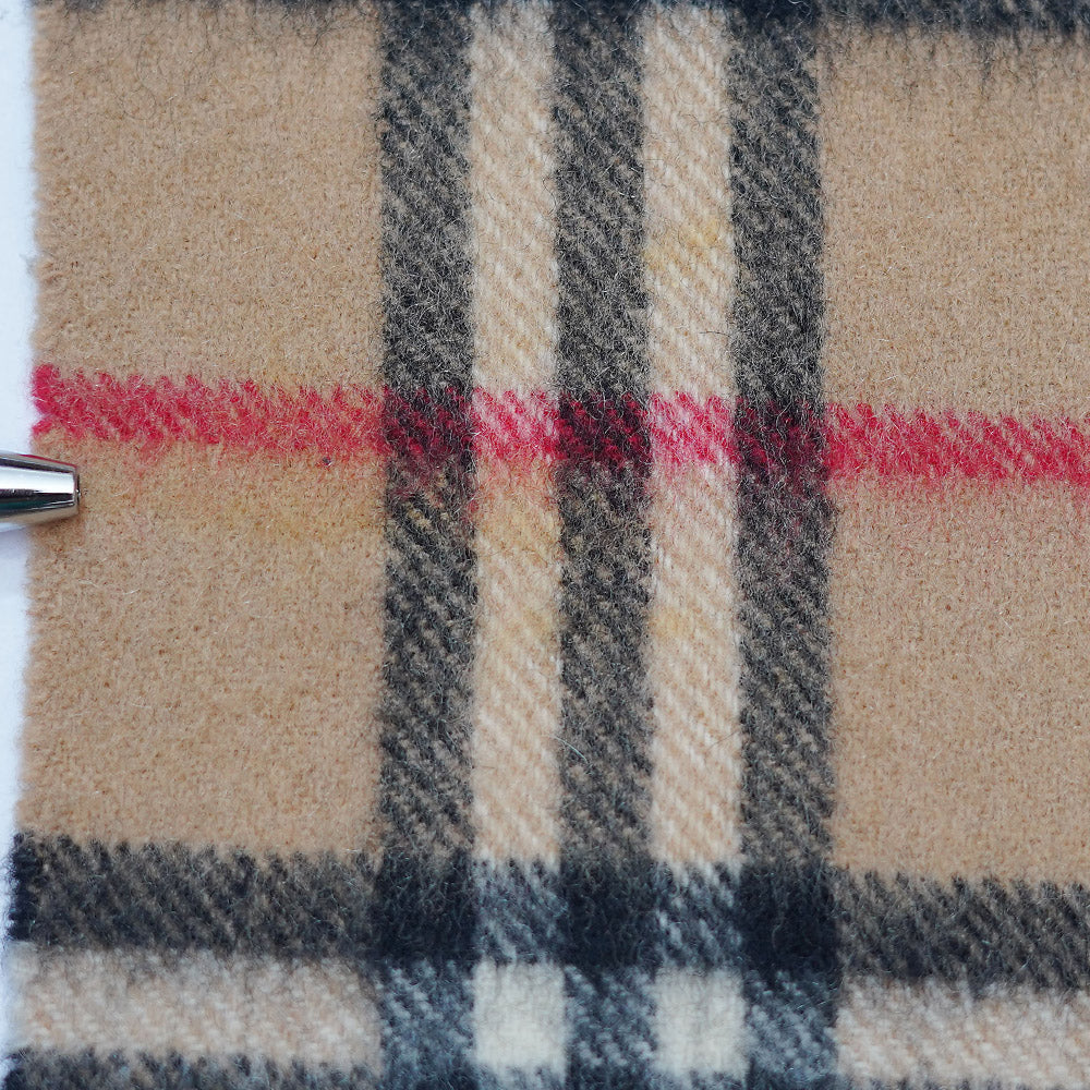 Cashmere Plaid Print Vintage Pre-Loved Scarf