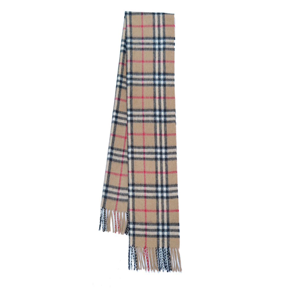 Cashmere Plaid Print Vintage Pre-Loved Scarf