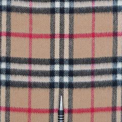 Cashmere Plaid Print Vintage Pre-Loved Scarf