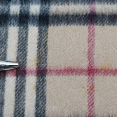Cashmere Plaid Print Vintage Pre-Loved Scarf