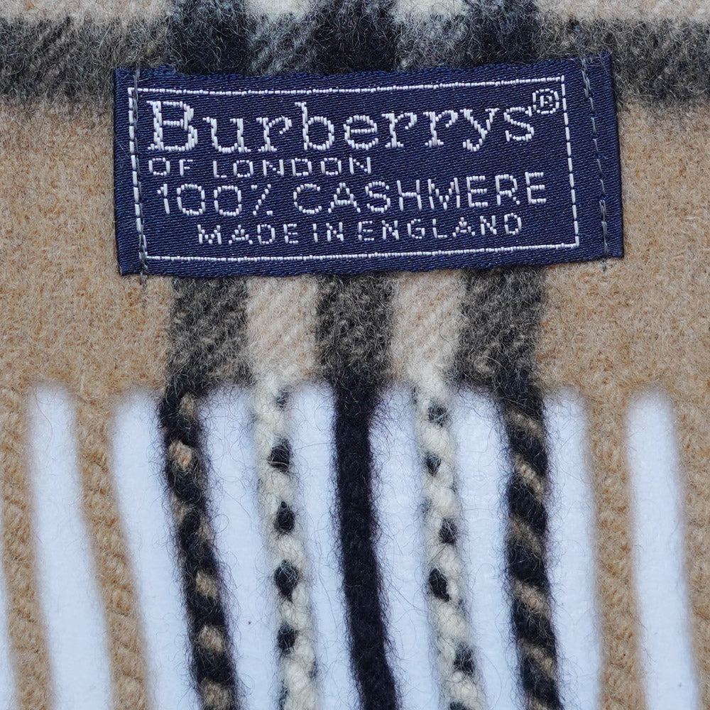 Cashmere Plaid Print Vintage Pre-Loved Scarf