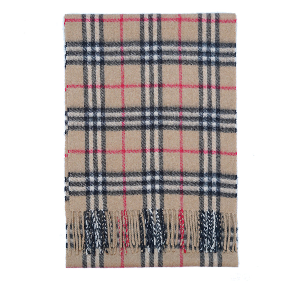 Cashmere Plaid Print Vintage Pre-Loved Scarf