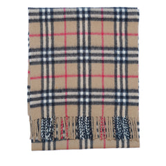 Cashmere Plaid Print Vintage Pre-Loved Scarf