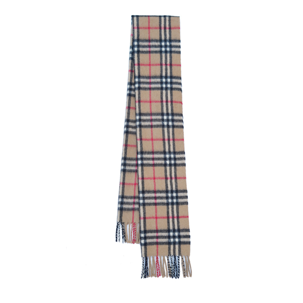Cashmere Plaid Print Vintage Pre-Loved Scarf