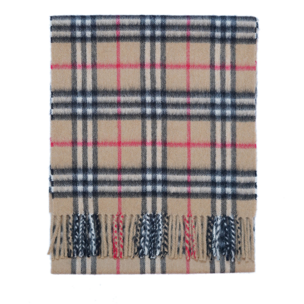 Cashmere Plaid Print Vintage Pre-Loved Scarf