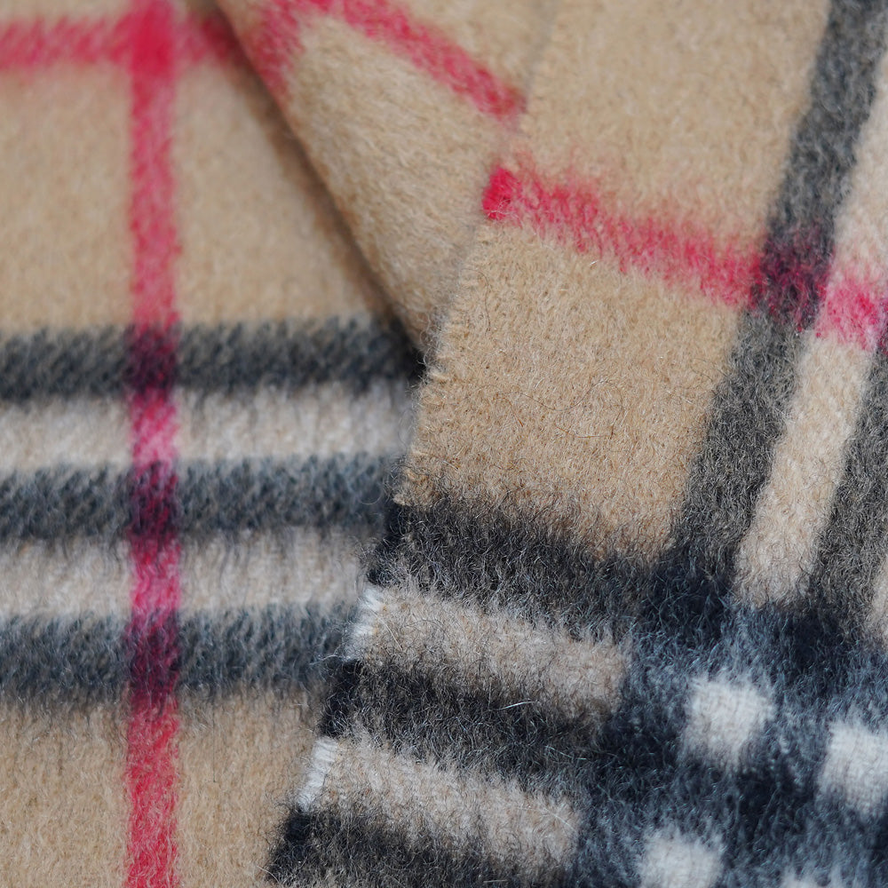 Cashmere Plaid Print Vintage Pre-Loved Scarf