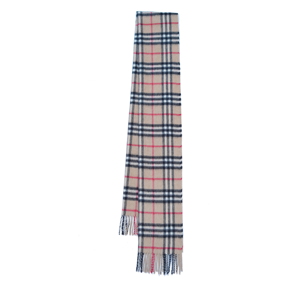 Cashmere Plaid Print Vintage Pre-Loved Scarf