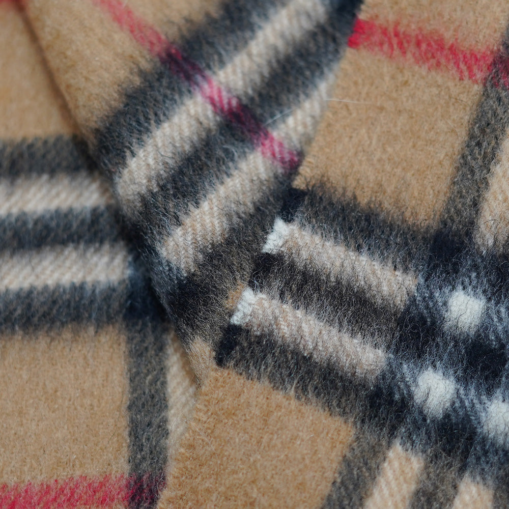 Cashmere Plaid Print Vintage Pre-Loved Scarf