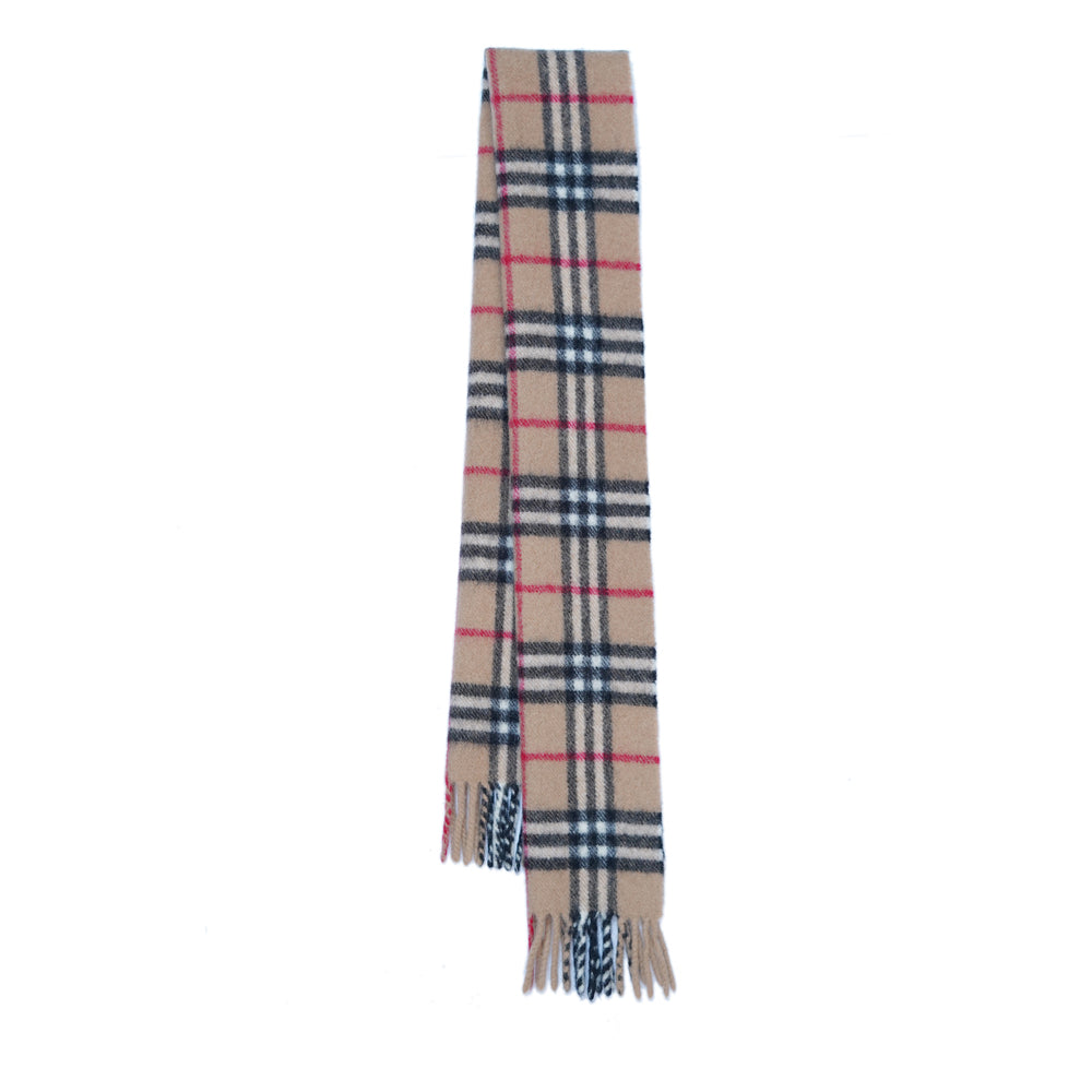 Lambswool Plaid Print Vintage Pre-Loved Scarf