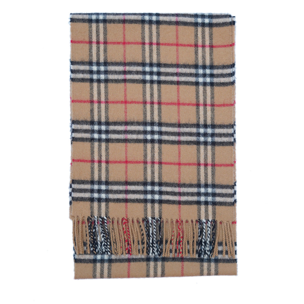 Lambswool Plaid Print Vintage Pre-Loved Scarf