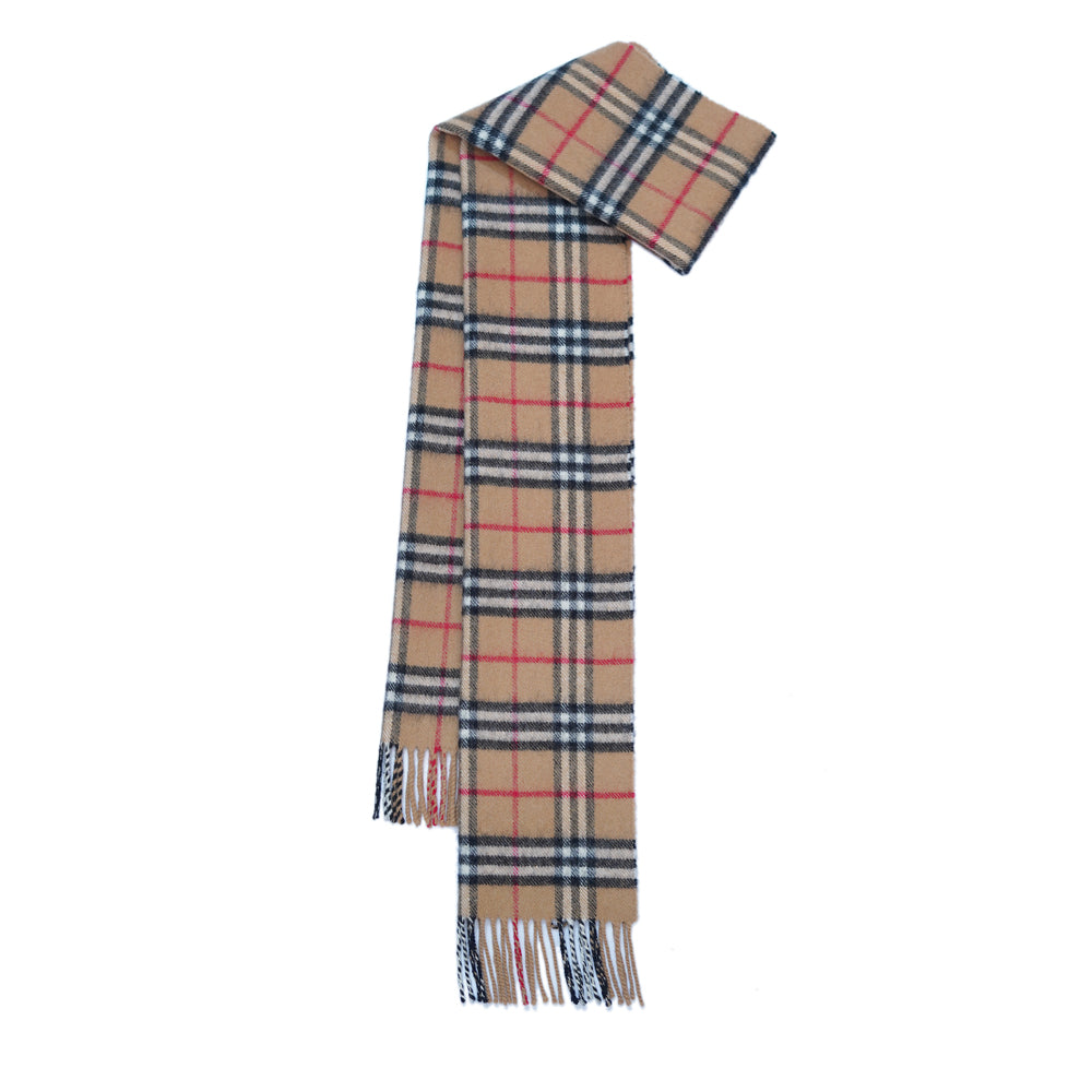 Lambswool Plaid Print Vintage Pre-Loved Scarf