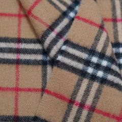 Lambswool Plaid Print Vintage Pre-Loved Scarf