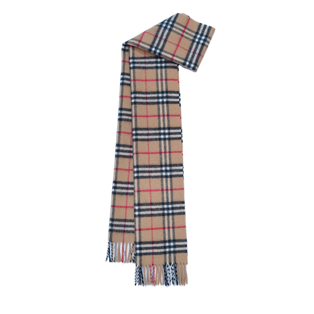 Lambswool Plaid Print Vintage Pre-Loved Scarf